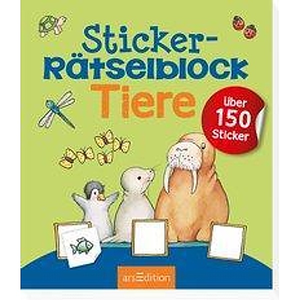 Sticker-Rätselblock Tiere