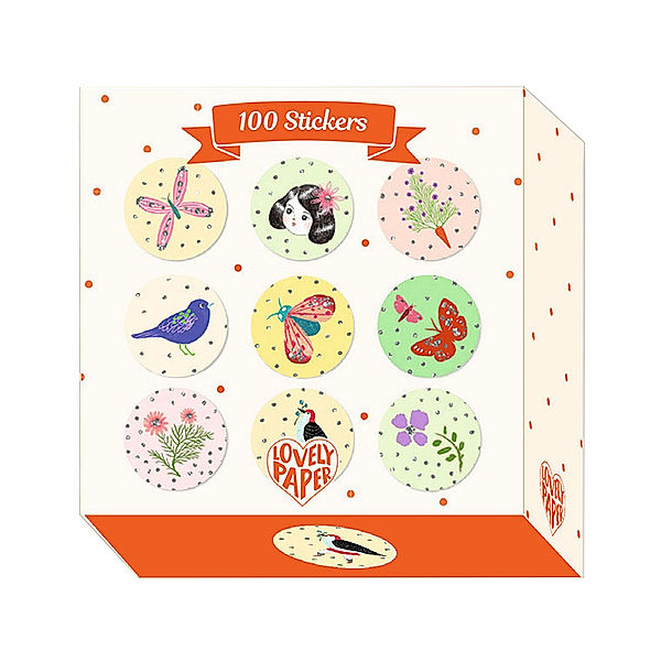 Djeco Sticker-Set CHICHI 100-teilig in bunt