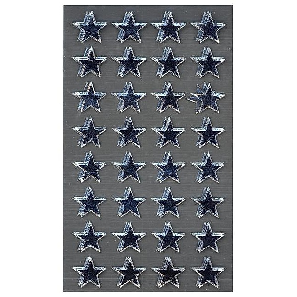 Sticker Sterne, silber, 13 mm
