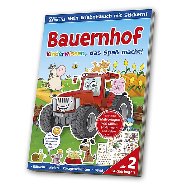 Sticker-Übungsbuch - Bauernhof, Natur