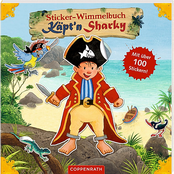 Sticker-Wimmelbuch Käpt'n Sharky, Jutta Langreuter