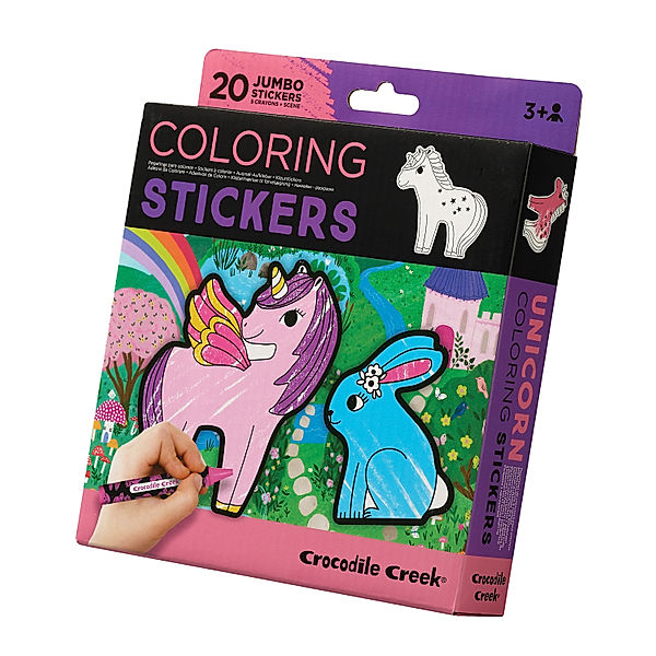 crocodile creek Sticker zum Ausmalen UNICORN 20-teilig