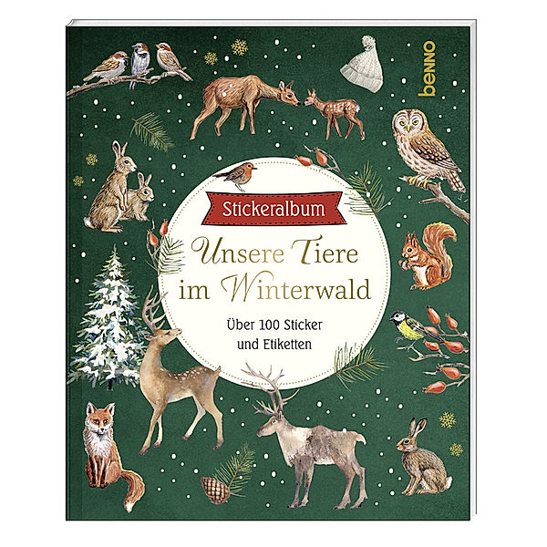 Stickeralbum »Unsere Tiere im Winterwald«