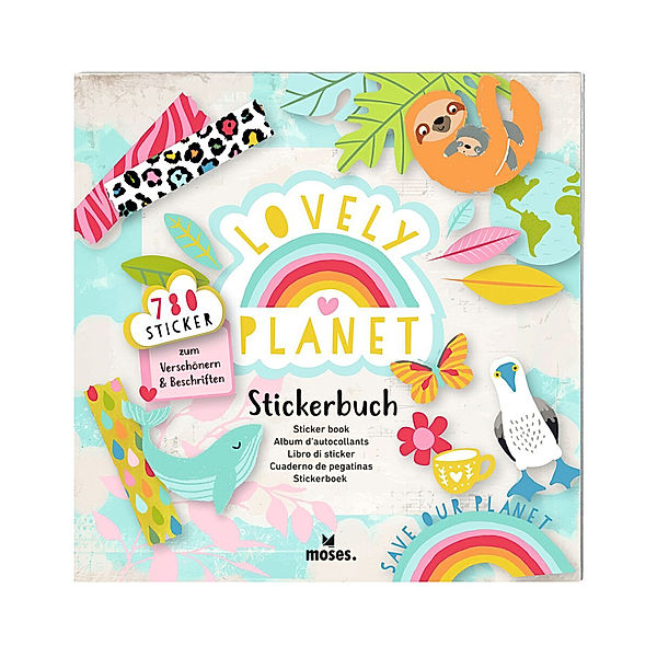 moses Verlag Stickerbuch LOVELY PLANET