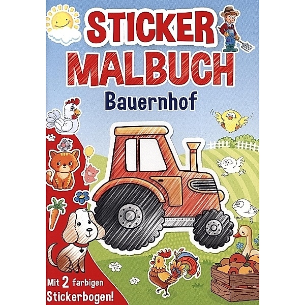 Stickermalbuch Bauernhof