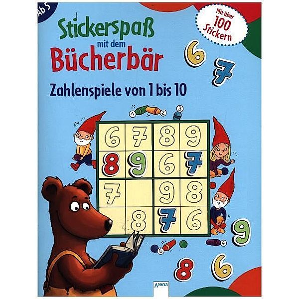 Stickerspass mit dem Bücherbär. Zahlenspiele von 1 bis 10, Kristin Labuch