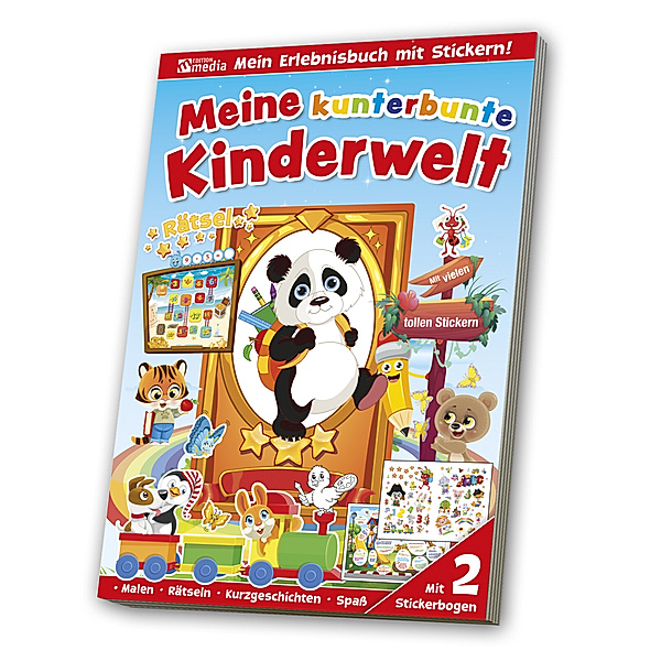 Stickerspaßbuch Kunterbunte Kinderwelt