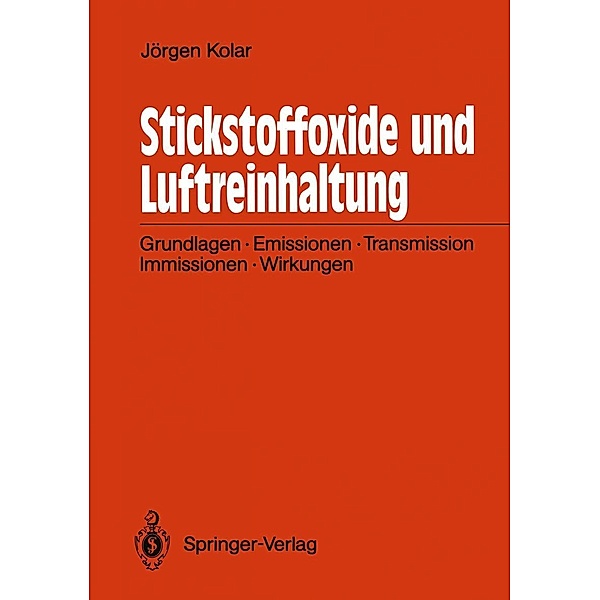 Stickstoffoxide und Luftreinhaltung, Jörgen Kolar