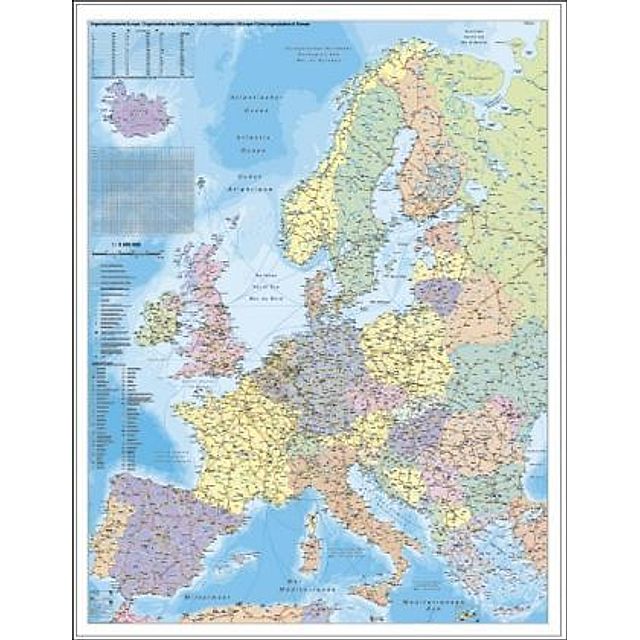 Stiefel Wandkarte Großformat Europa, Orga-Karte, ohne Metallstäbe Buch  versandkostenfrei bei Weltbild.de bestellen