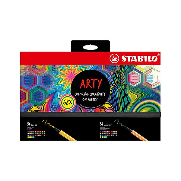 STABILO® Stifte-Set STABILO® ARTY Creative 68er-Pack