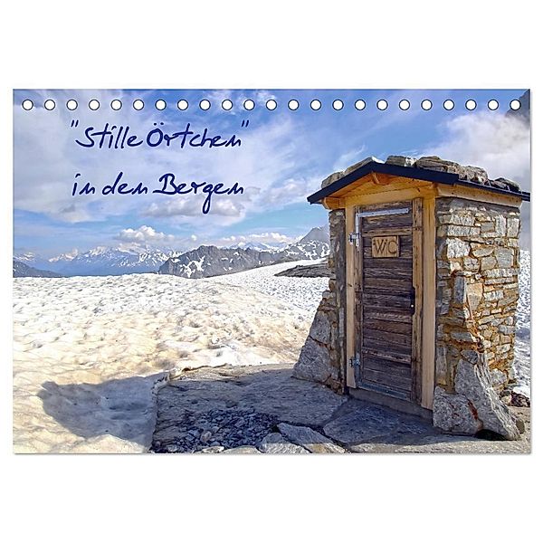 Stille Örtchen in den Bergen (Tischkalender 2025 DIN A5 quer), CALVENDO Monatskalender, Calvendo, Gerhard Albicker