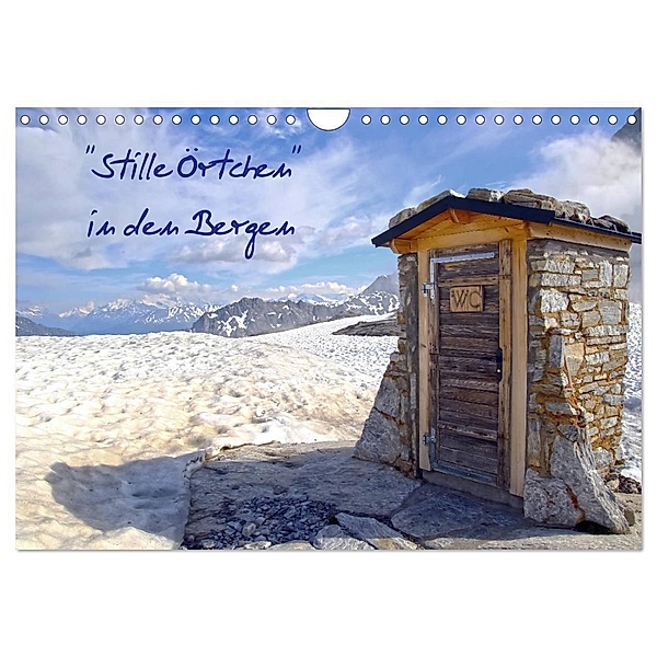 Stille Örtchen in den Bergen (Wandkalender 2024 DIN A4 quer), CALVENDO Monatskalender, Gerhard Albicker