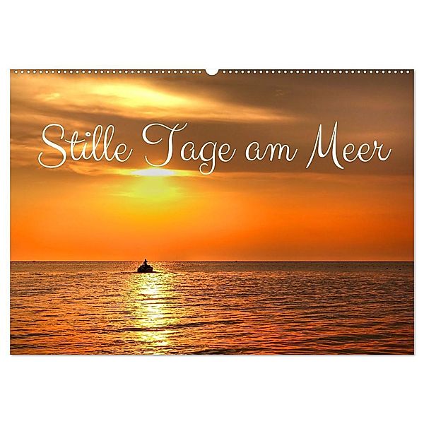 Stille Tage am Meer (Wandkalender 2024 DIN A2 quer), CALVENDO Monatskalender, Traude Scholz