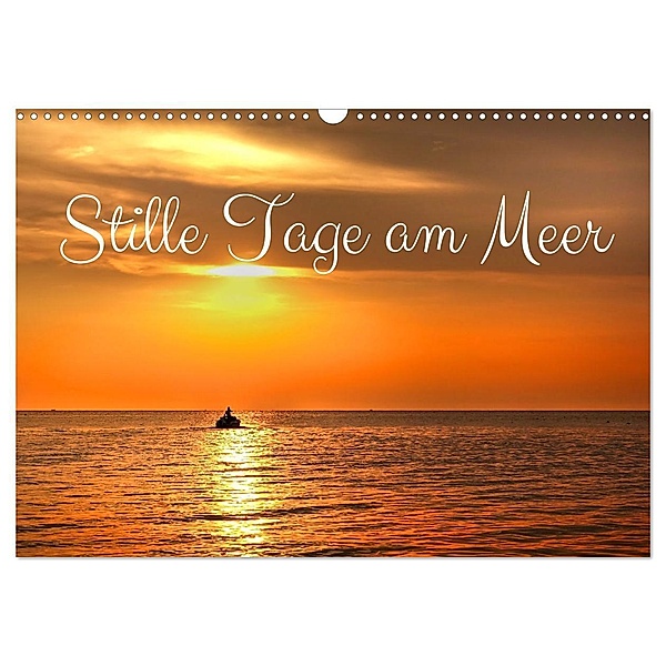 Stille Tage am Meer (Wandkalender 2024 DIN A3 quer), CALVENDO Monatskalender, Traude Scholz