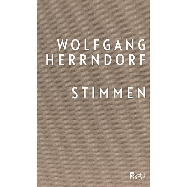 Stimmen, Wolfgang Herrndorf