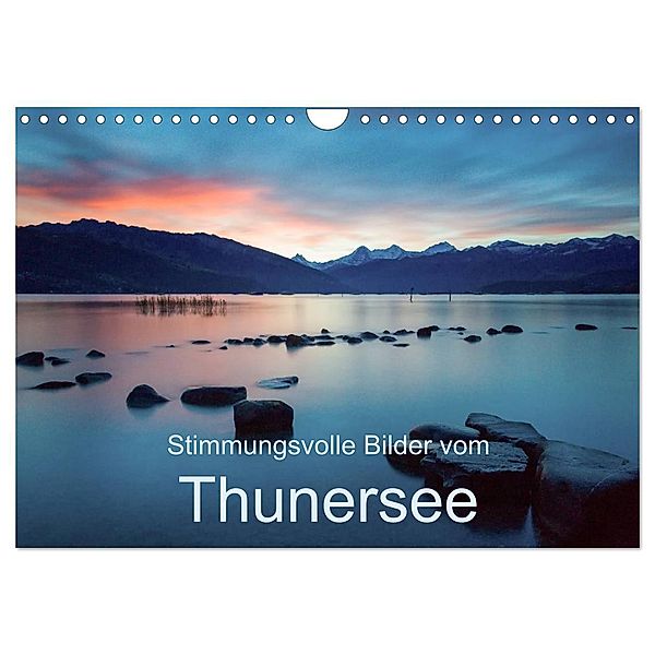 Stimmungsvolle Bilder vom Thunersee (Wandkalender 2024 DIN A4 quer), CALVENDO Monatskalender, Mario Trachsel