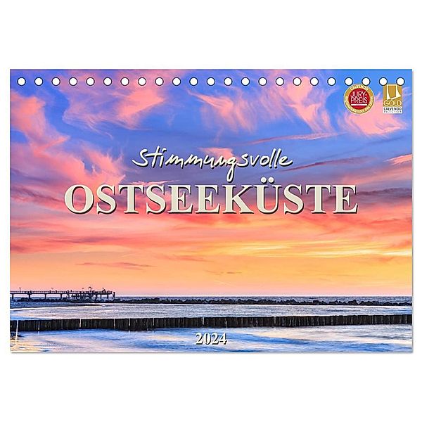 Stimmungsvolle Ostseeküste 2024 (Tischkalender 2024 DIN A5 quer), CALVENDO Monatskalender, Daniela Beyer (Moqui)