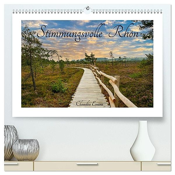 Stimmungsvolle Rhön (hochwertiger Premium Wandkalender 2025 DIN A2 quer), Kunstdruck in Hochglanz, Calvendo, Claudia Evans
