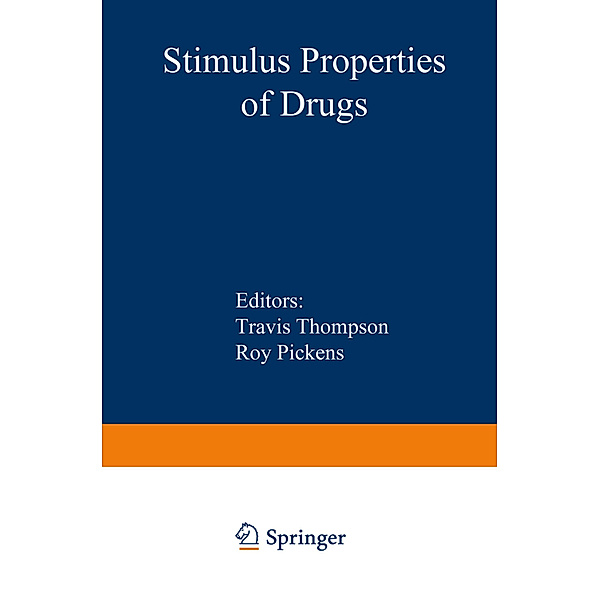Stimulus Properties of Drugs, Travis. Thompson