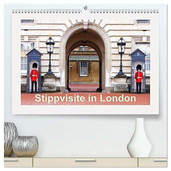 Stippvisite in London (hochwertiger Premium Wandkalender 2024 DIN A2 quer), Kunstdruck in Hochglanz, Rosemarie Prediger
