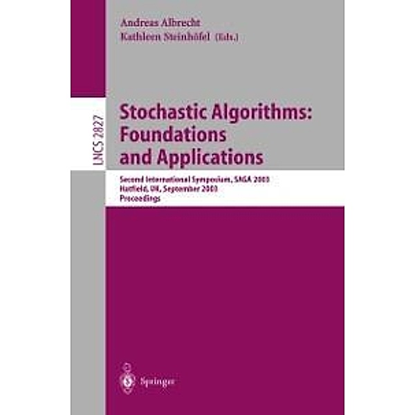 Stochastic Algorithms: Foundations and Applications / Lecture Notes in Computer Science Bd.2827