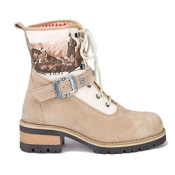 Stockerpoint Trachtenschuh Stiefelette 3020, sand (Größe: 36)