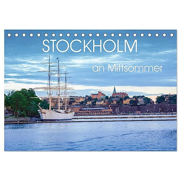 Stockholm an Mittsommer (Tischkalender 2024 DIN A5 quer), CALVENDO Monatskalender, Dennis Gelner