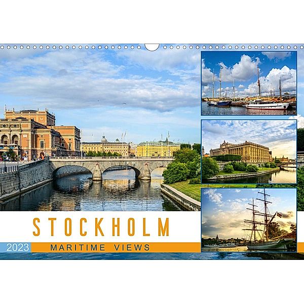 Stockholm - Maritime views (Wall Calendar 2023 DIN A3 Landscape), U-DO