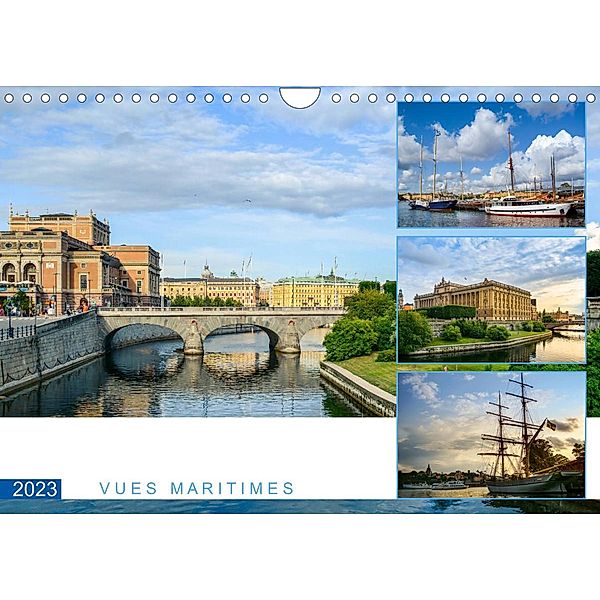 Stockholm - Vues maritimes (Calendrier mural 2023 DIN A4 horizontal), U-DO