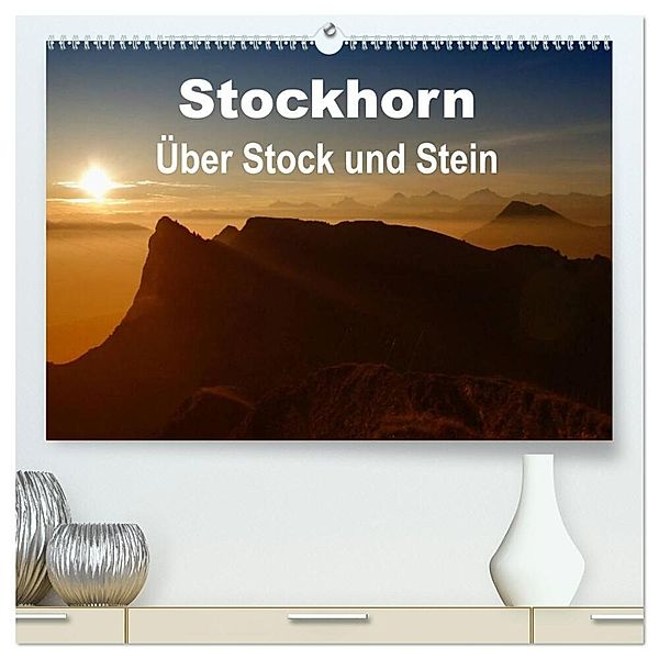 Stockhorn - Über Stock und Stein (hochwertiger Premium Wandkalender 2025 DIN A2 quer), Kunstdruck in Hochglanz, Calvendo, Susan Michel / CH