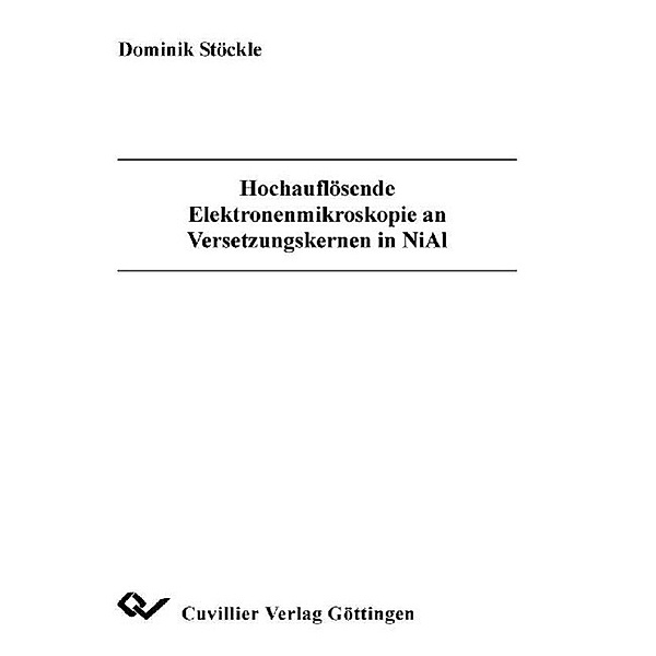 Stöckle, D: Hochauflösende Elektronenmikroskopie an Versetzu, Dominik Stöckle