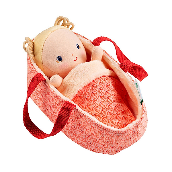 Lilliputiens Stoff-Puppe BABY – ANAIS mit Tragekorb (22 cm) 5-teilig