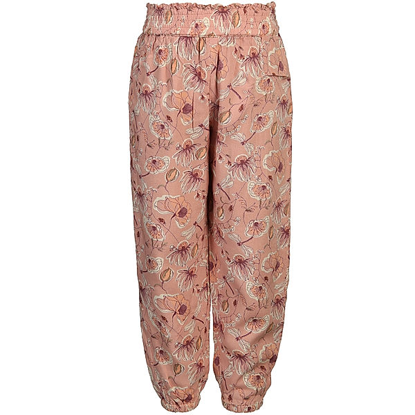 Minymo Stoffhose LES FLEURS in rose tan