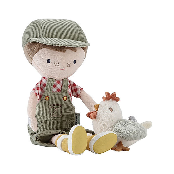 Little Dutch Stoffpuppe FARMER JIM MIT HUHN (35cm)