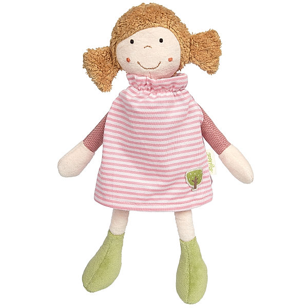 Sigikid Stoffpuppe GREEN COLLECTION gestreift in rosa