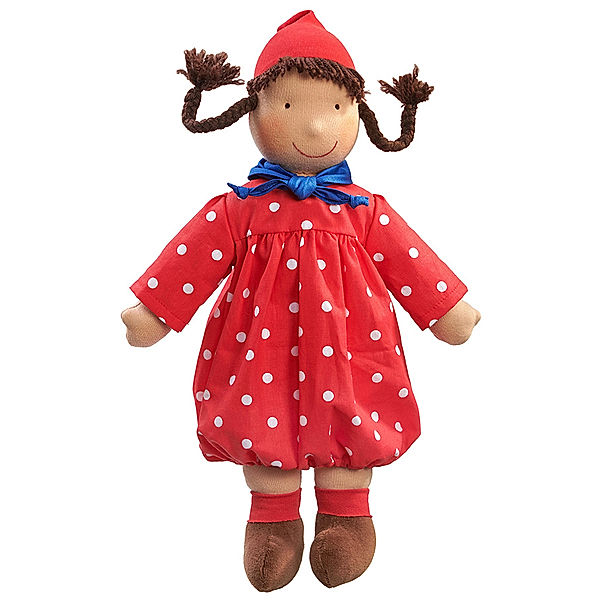 Käthe Kruse Stoffpuppe PIPPA (35 cm) 2-teilig in rot