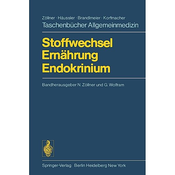 Stoffwechsel Ernährung Endokrinium / Taschenbücher Allgemeinmedizin