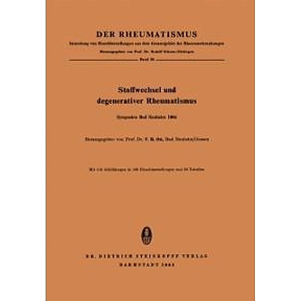 Stoffwechsel und Degenerativer Rheumatismus / Der Rheumatismus Bd.36