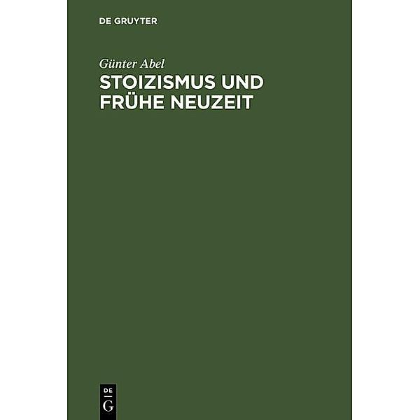 Stoizismus und Frühe Neuzeit, Günter Abel