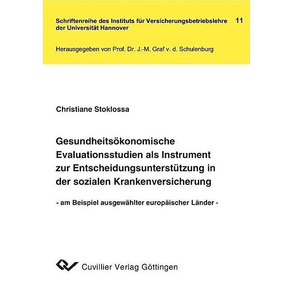 Stoklossa, C: Gesundheitsökonomische Evaluationsstudien als, Christiane Stoklossa