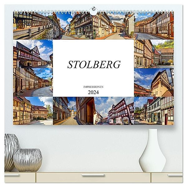 Stolberg Impressionen (hochwertiger Premium Wandkalender 2024 DIN A2 quer), Kunstdruck in Hochglanz, Dirk Meutzner