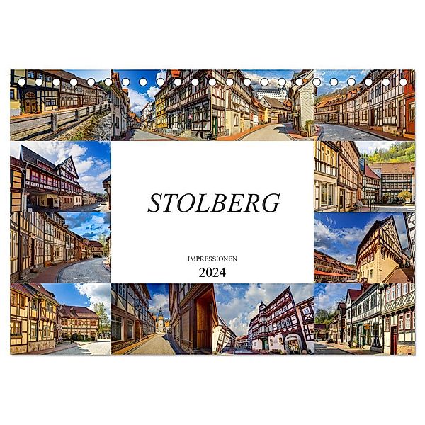 Stolberg Impressionen (Tischkalender 2024 DIN A5 quer), CALVENDO Monatskalender, Dirk Meutzner