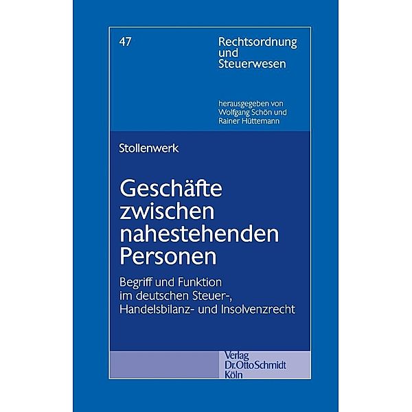 Stollenwerk, R: Geschäfte zwischen nahestehenden Personen, Ralf Stollenwerk