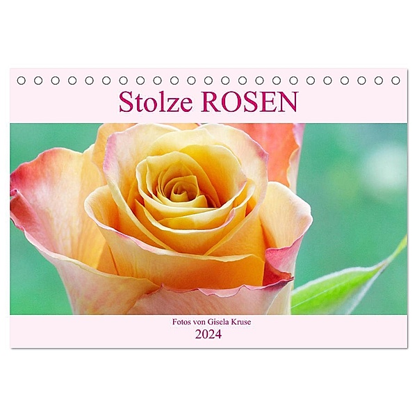 Stolze Rosen (Tischkalender 2024 DIN A5 quer), CALVENDO Monatskalender, Gisela Kruse