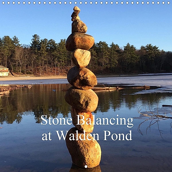Stone Balancing at Walden Pond (Wall Calendar 2021 300 × 300 mm Square), Tom Laughlin