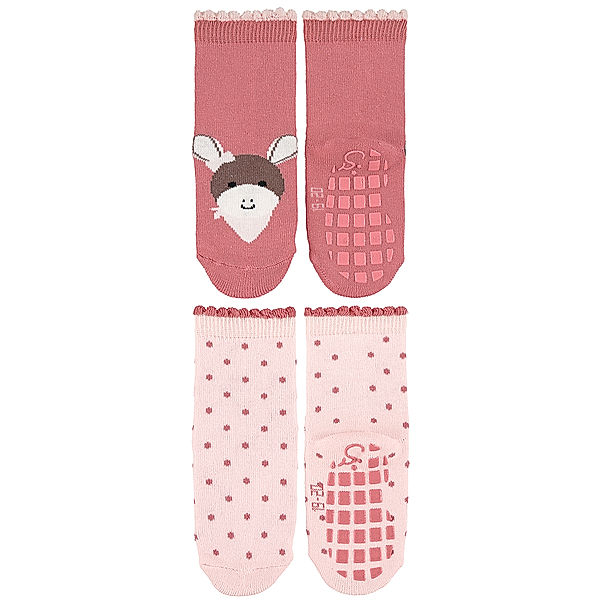 Sterntaler Stoppersocken EMMI GIRL in samtrosa