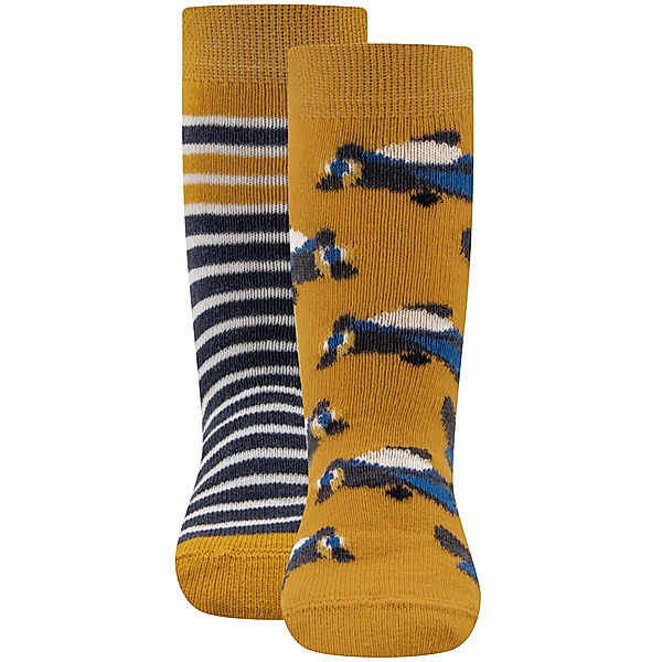 ewers Stoppersocken FLUGZEUGE AOP 2er Pack in honig