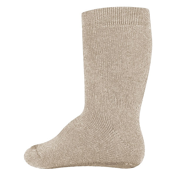 ewers Stoppersocken SOFTSTEP - UNI in dunkelbeige melang