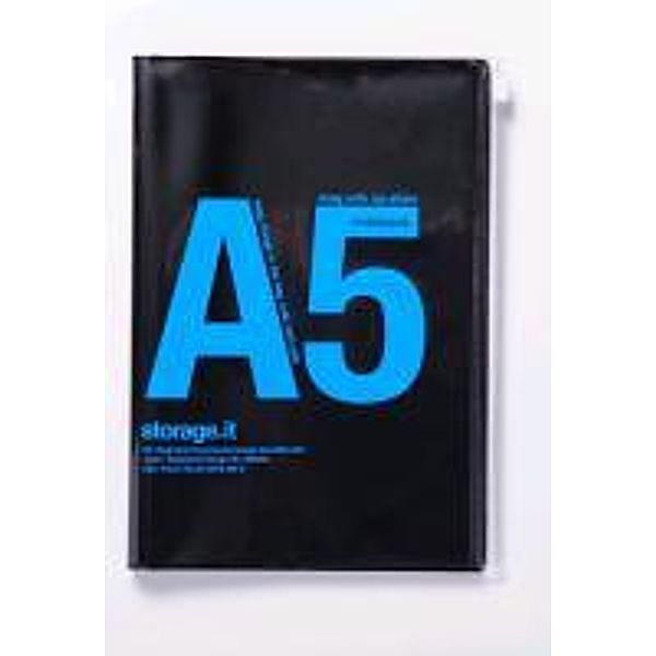Storage.it notebook A5, DIMENSIONS. Black