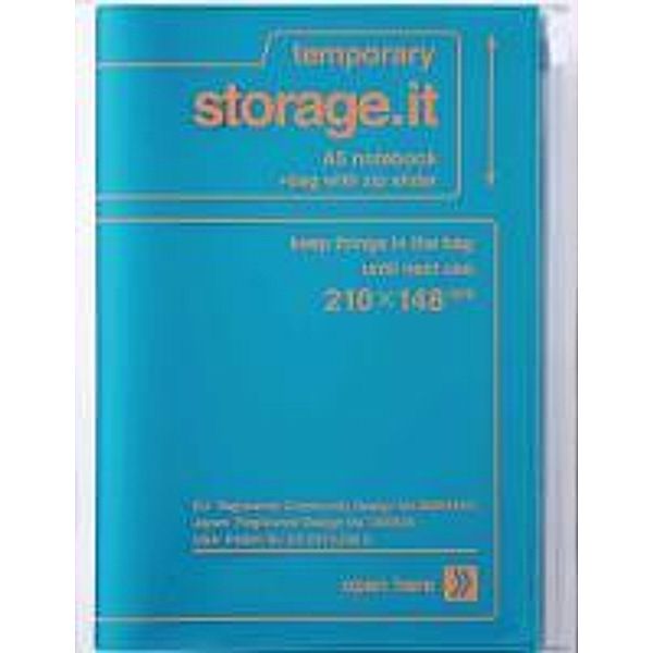 Storage.it notebook A5 Semi matt. Blue